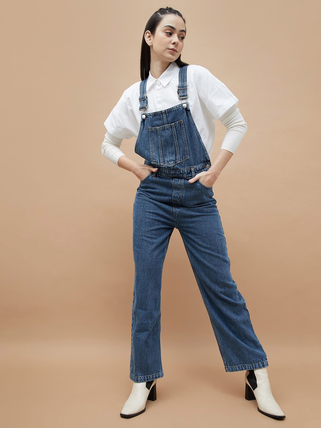 

Ginger by Lifestyle Pinafore Maxi Dress, Blue