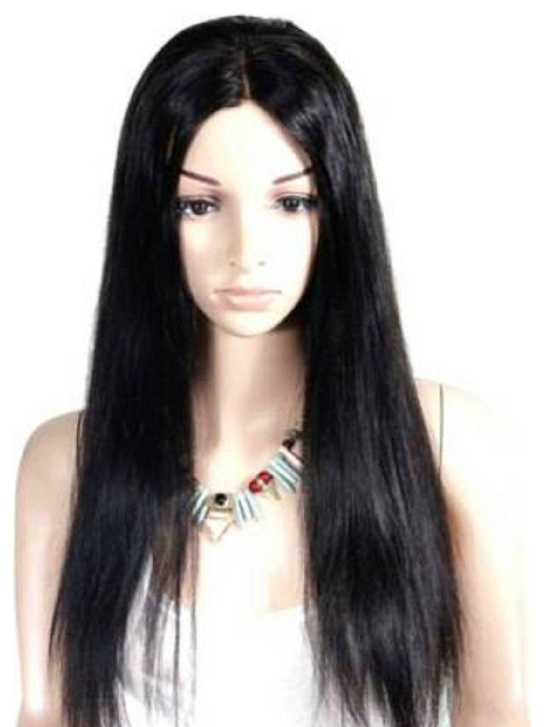

SHENY Clip In Straight Toupee Hair Extension - Black -24 Cm