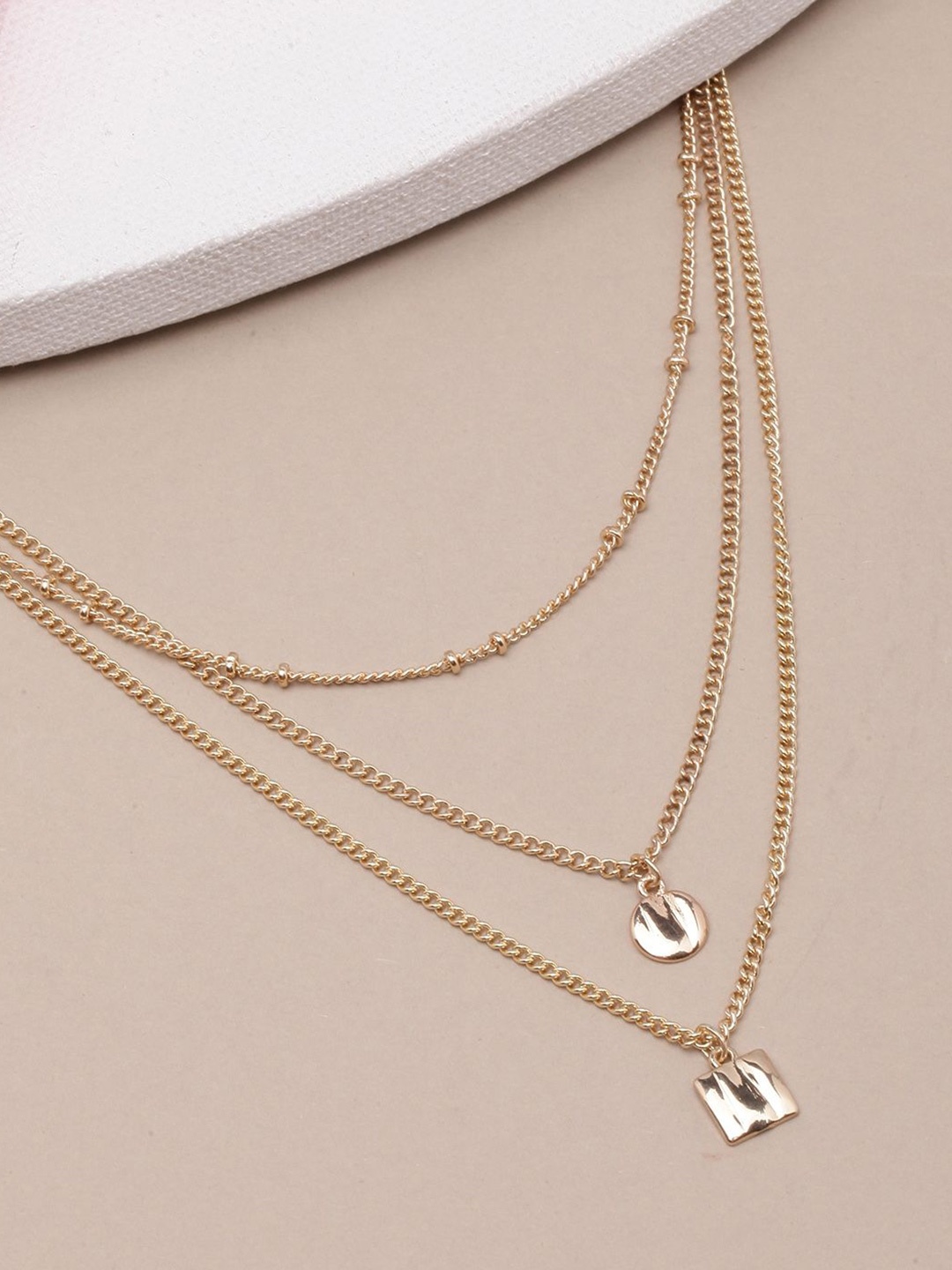 

KPOP Brass Gold-Plated Layered Necklace