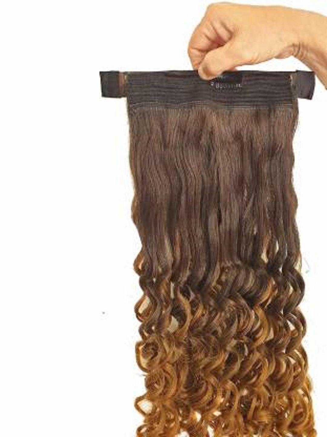 

HAVEREAM Clip-In Ponytail Curly Hair Extension - Ombre Black