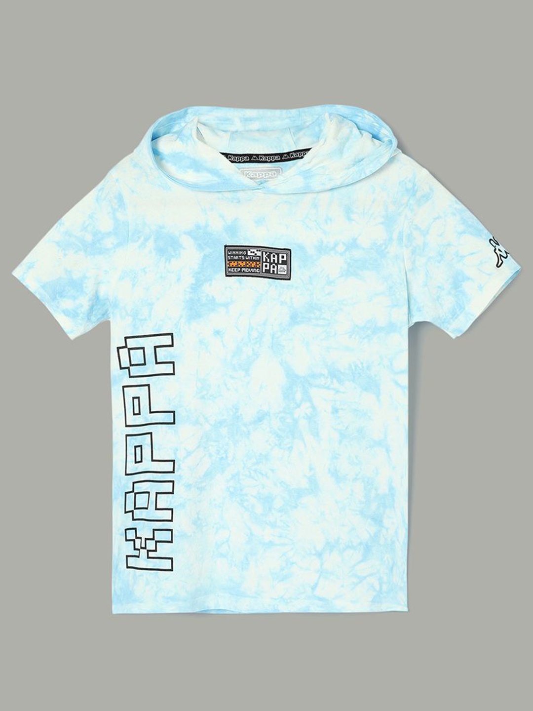

Kappa Boys Dyed Hood Cotton T-shirt, Blue