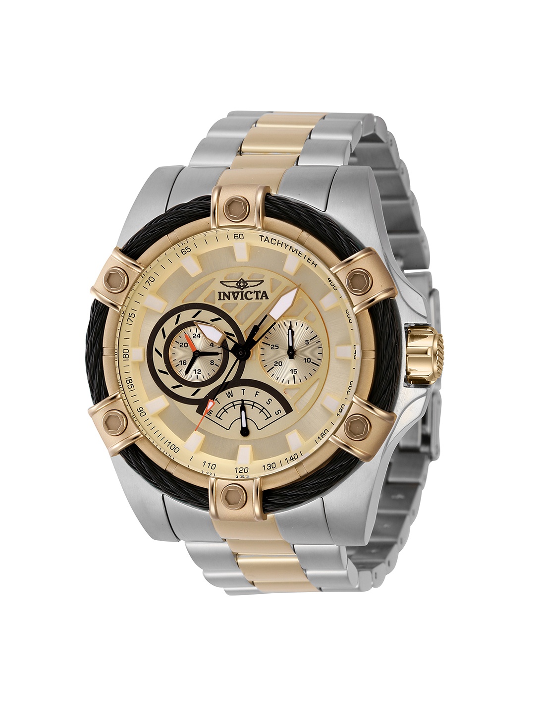 

Invicta Men Dial & Stainless Steel Straps Analogue Watch 46867, Multi