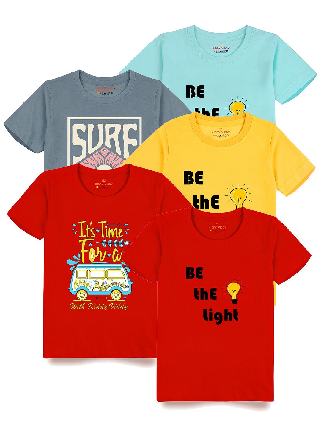 

AUSK Boys 5 Printed Drop-Shoulder Sleeves T-shirt, Grey