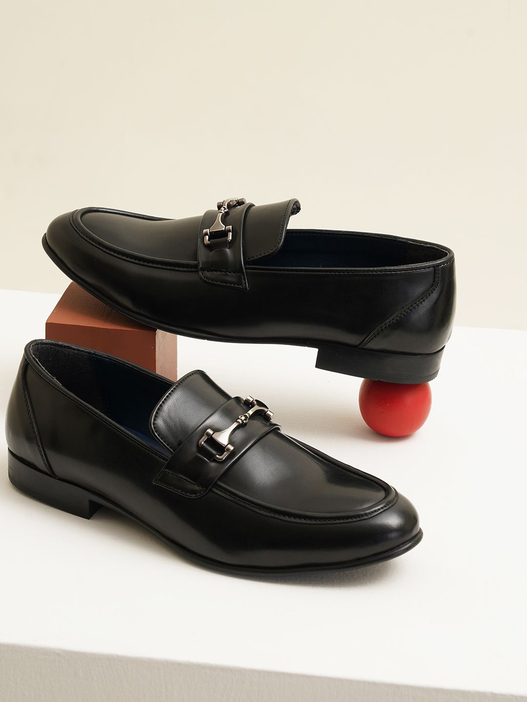 

MICHAEL ANGELO Men Loafers Formal Shoes, Black