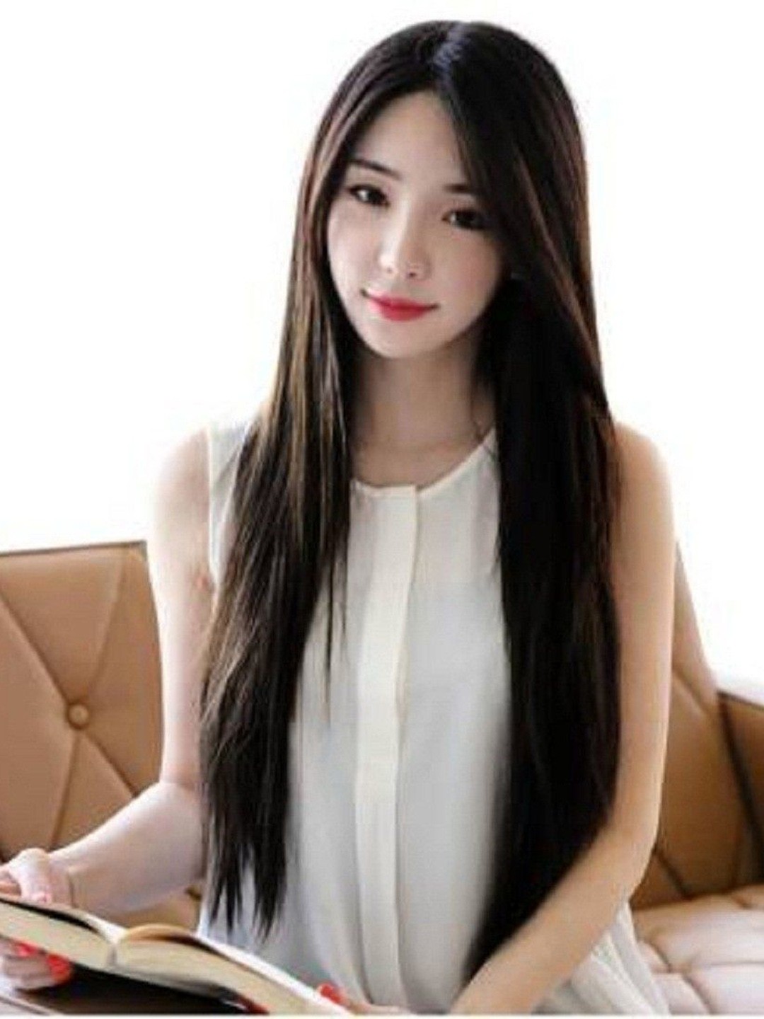 

HAVEREAM Clip-In Straight Scalp Topper Hair Extension - Black - 8.6 Inch