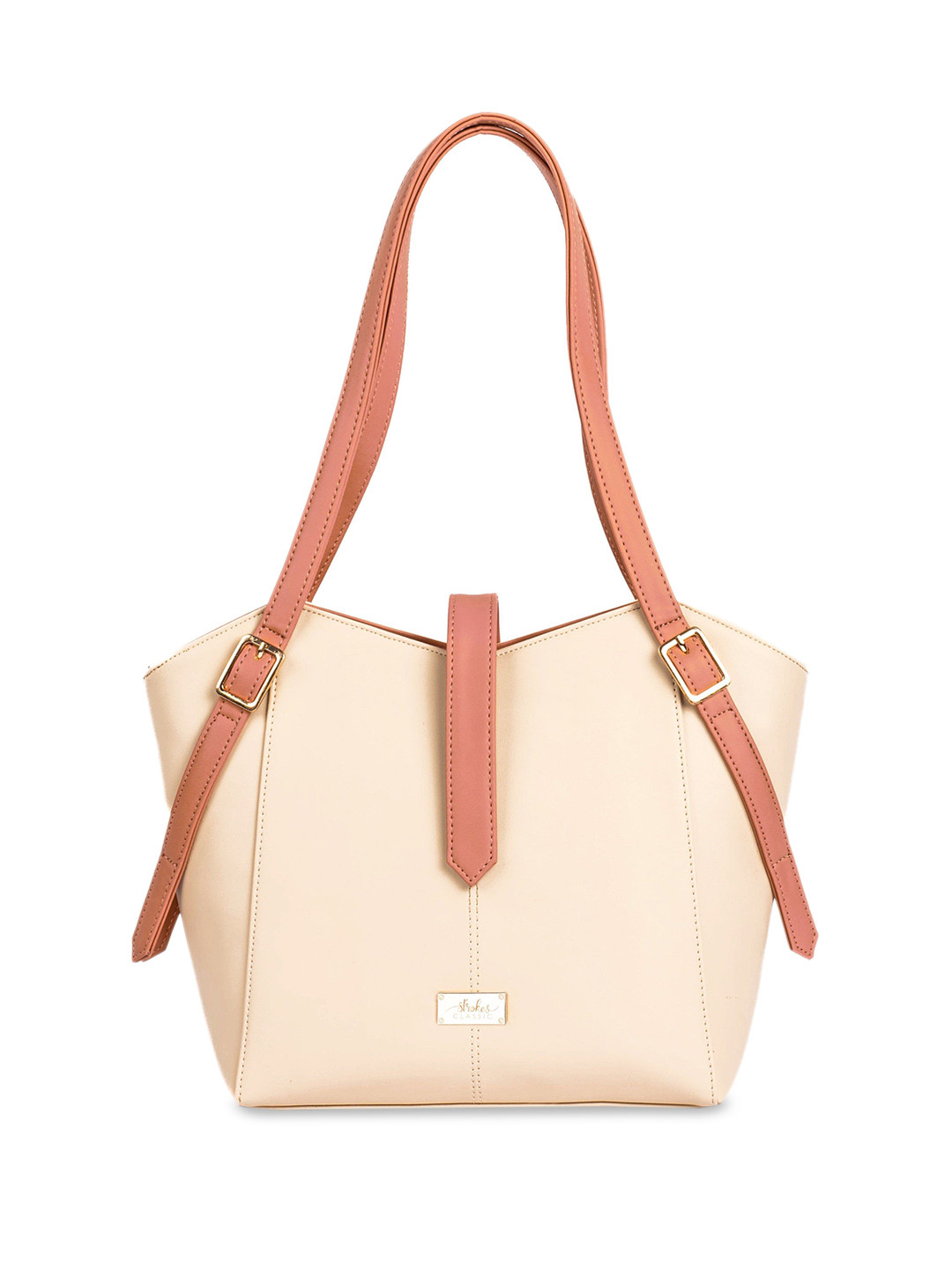 

Strokes by Namrata Mehta Women Up to 12 inch Laptop Solid Structured Tote Bag, Pink