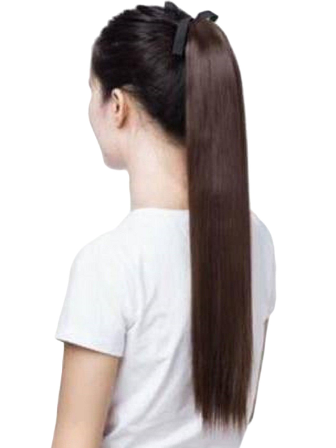 

HAVEREAM Clip-In Waterproof Straight Ponytail Hair Extension - Black - 24 Inch