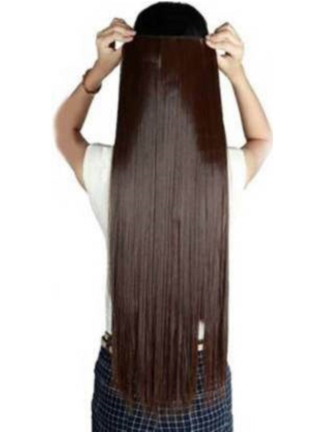 

SHENY Clip-In Straight Locks Hair Extension - Brown - 61 Cm