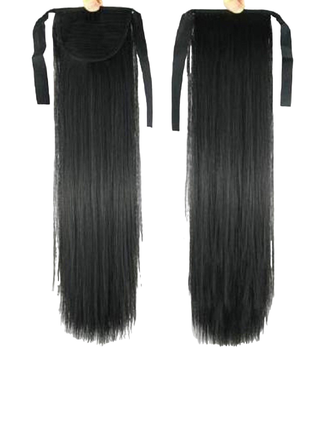 

SHENY Set Of 2 Tape In Ponytail Straight Hair Extension - Black - 24 Inch Each