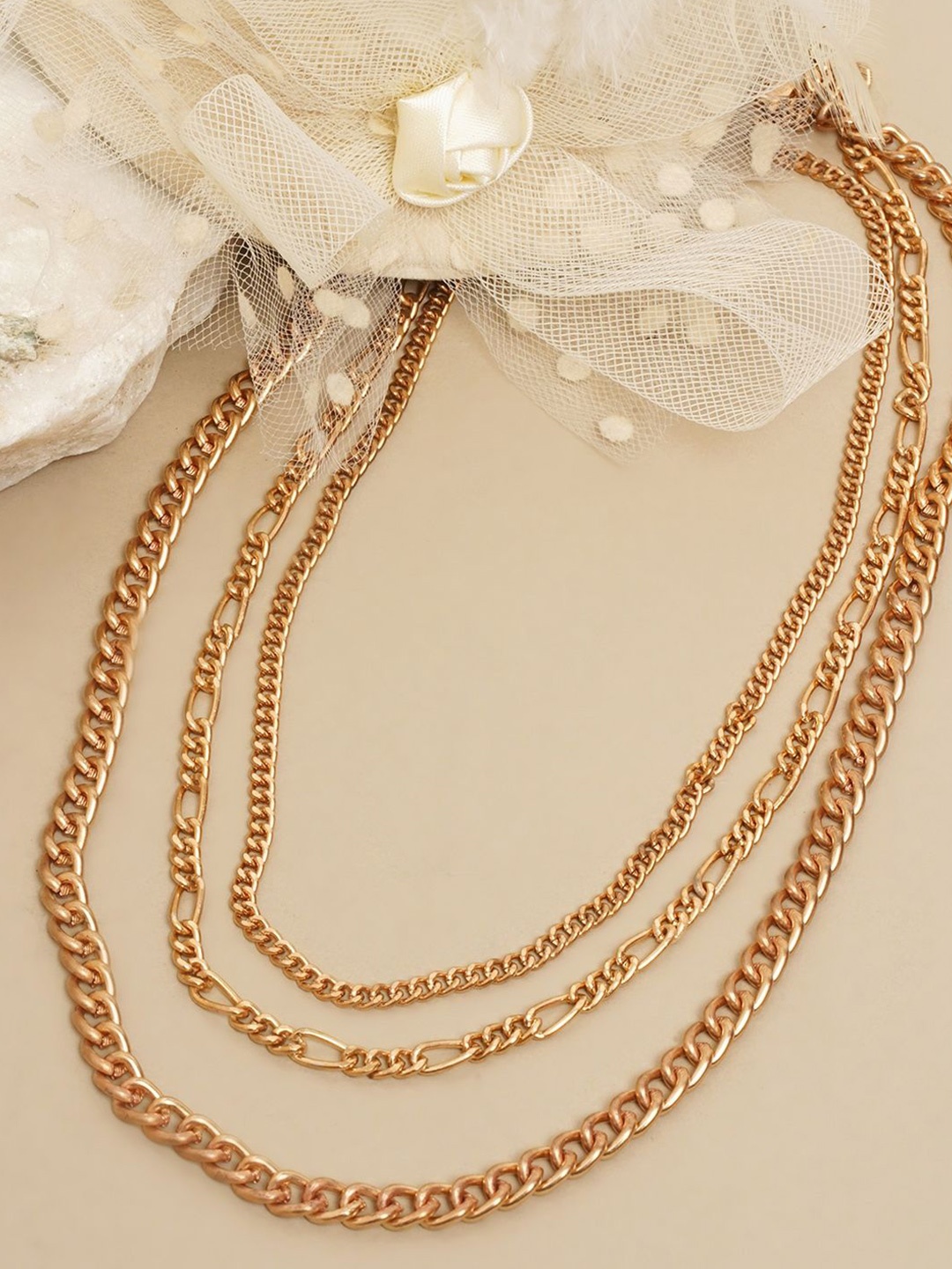 

KPOP Brass Rose Gold-Plated Handcrafted Necklace