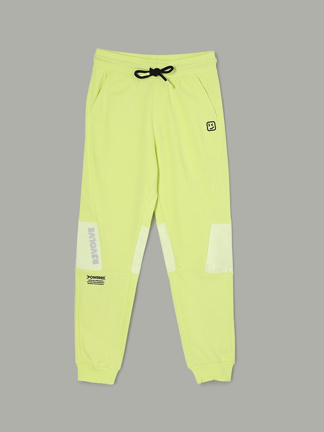 

Fame Forever by Lifestyle Boys Mid-Rise Pure Cotton Joggers, Yellow