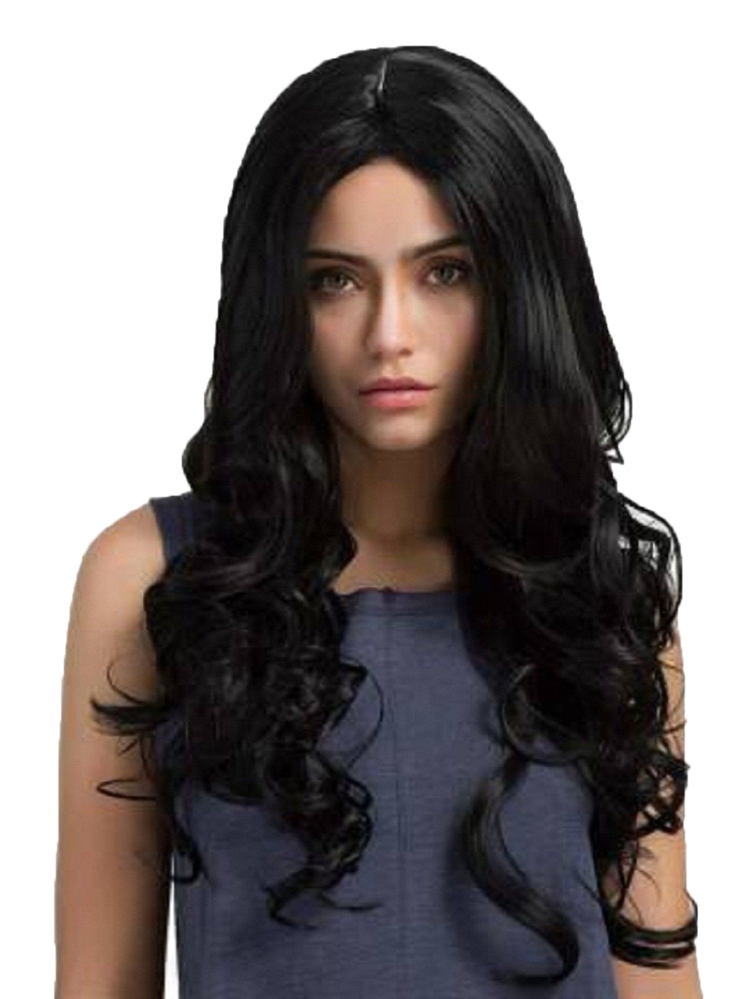 

HAVEREAM Clip In Toupee Wavy Hair Extension - Natural Black - 20 Inch