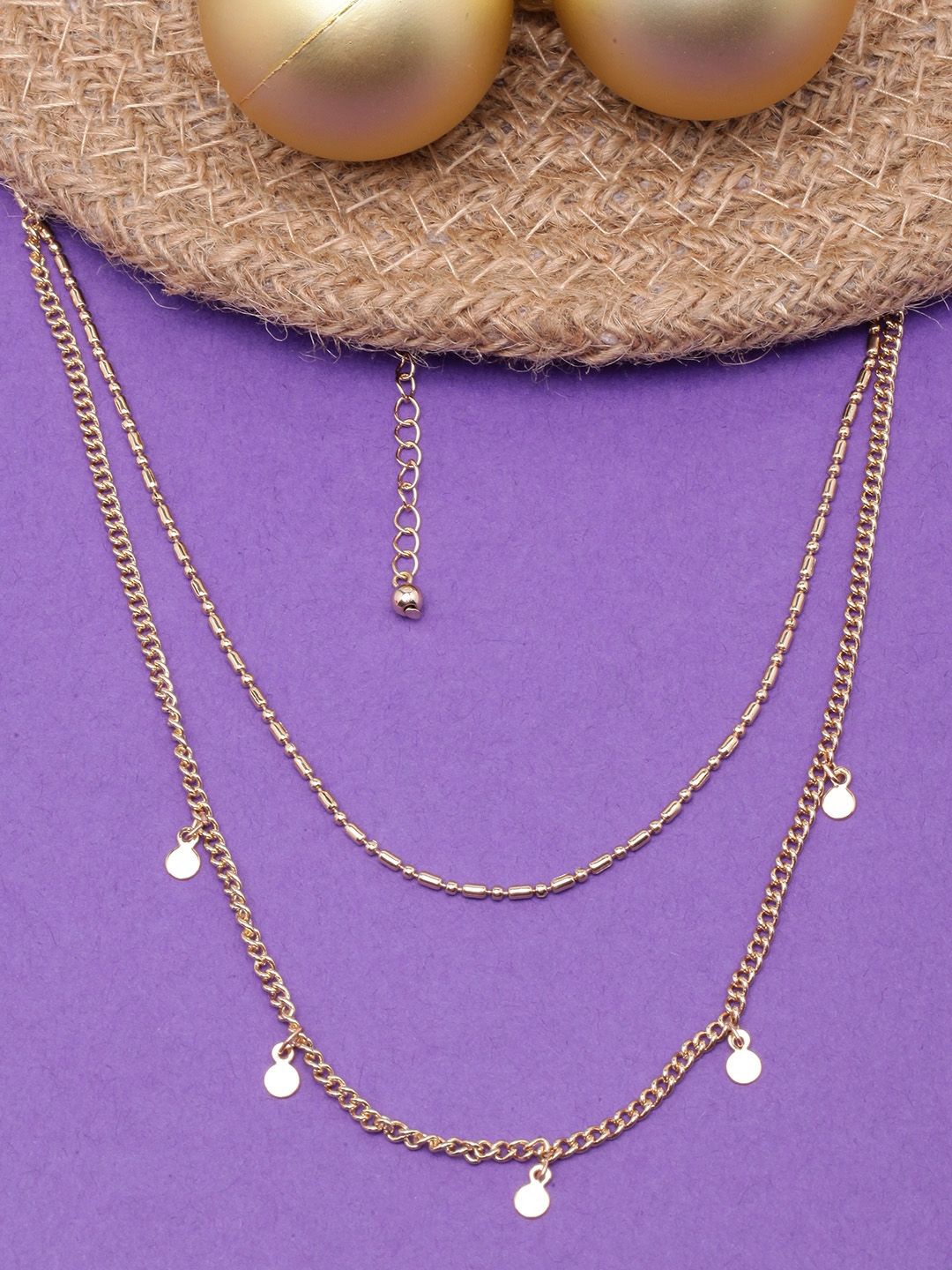 

KPOP Brass Gold-Plated Layered Necklace