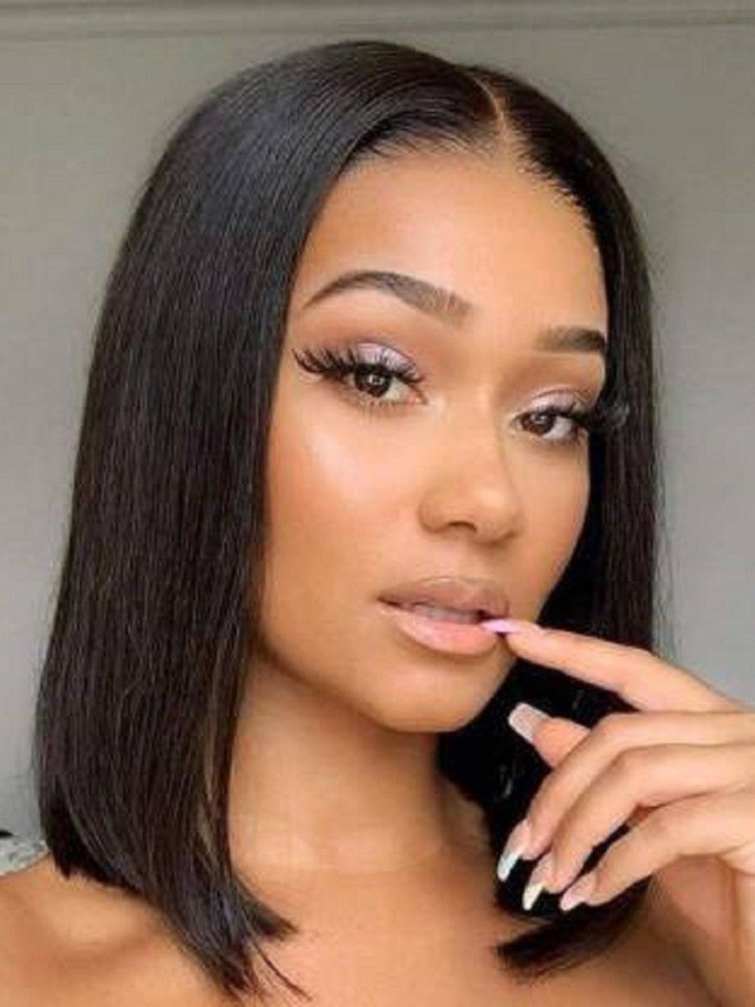 

ABRISH Clip In Scalp Topper Straight Hair Extension - Black - 14 Inch