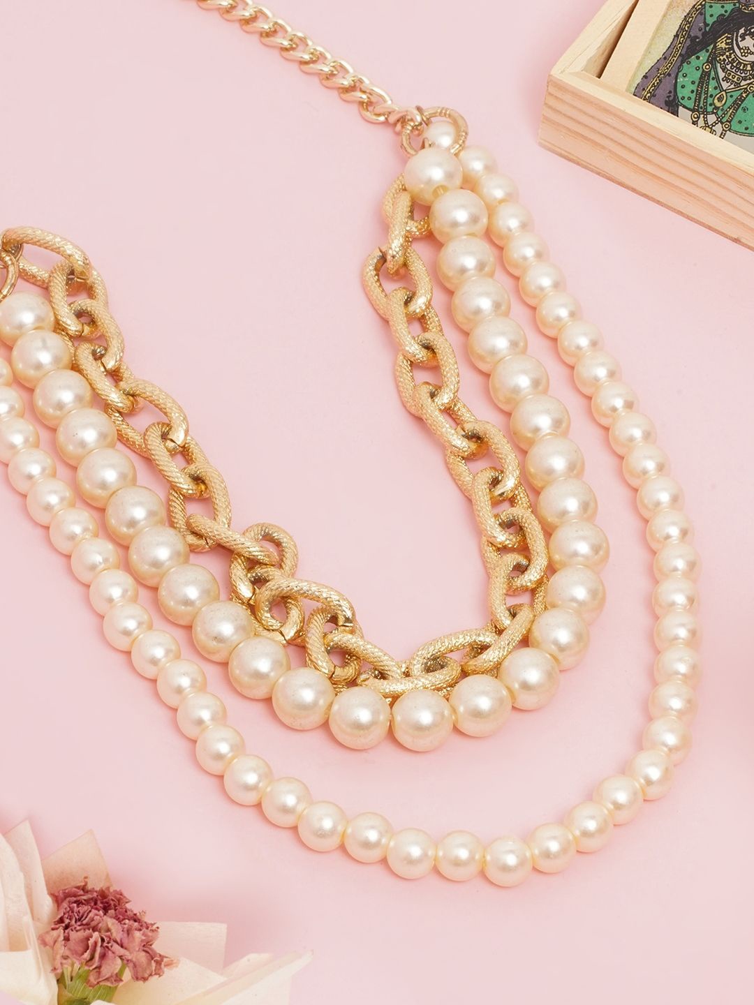 

KPOP Brass Gold-Plated Layered Necklace