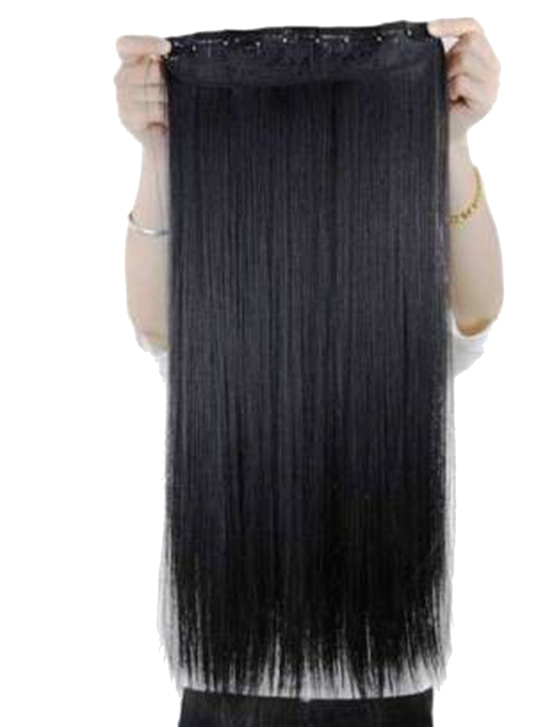 

HAVEREAM Clip-In Straight Locks Hair Extension - Black - 24 Inch