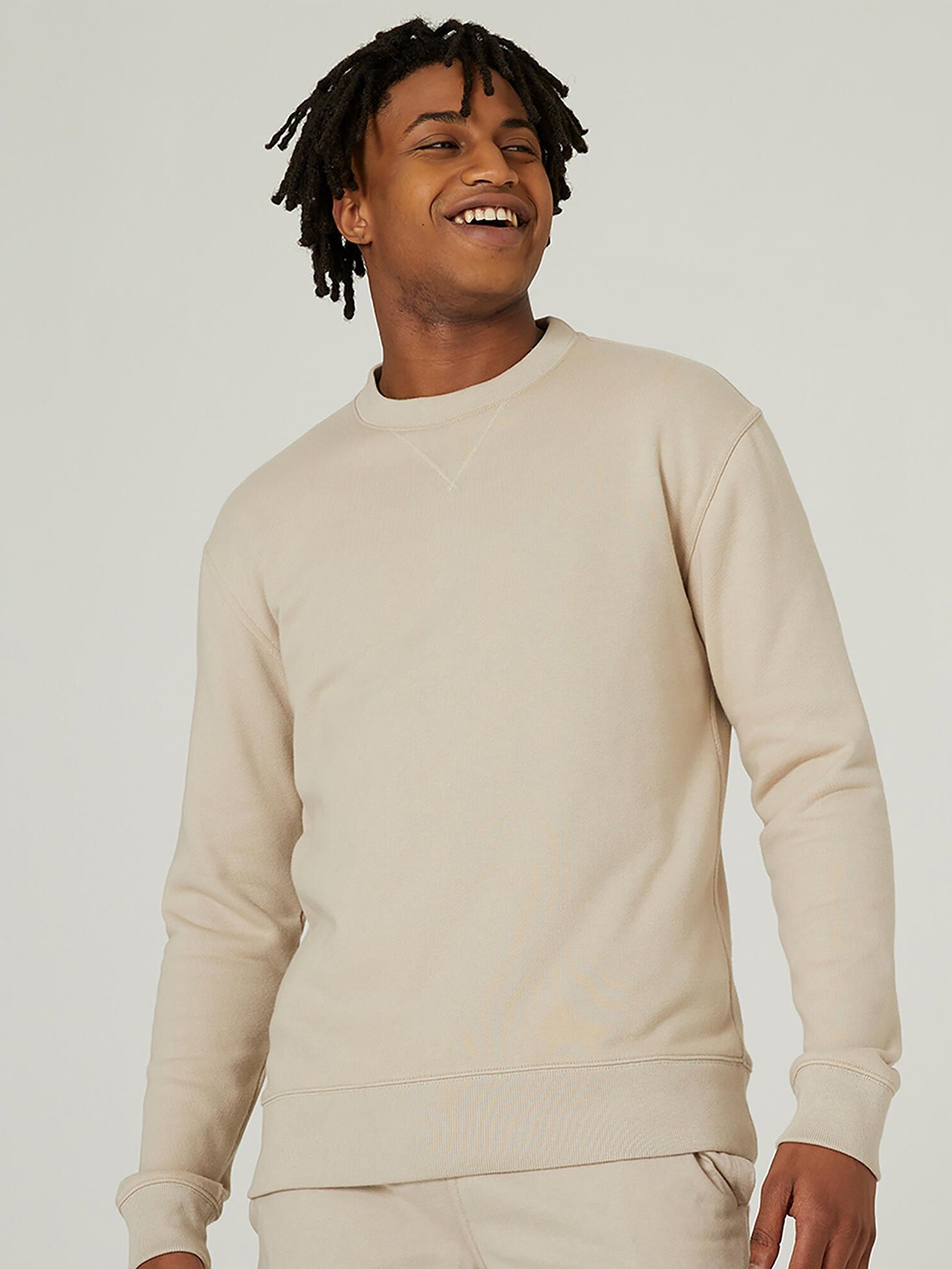 

Domyos By Decathlon Cotton Sweatshirt, Beige