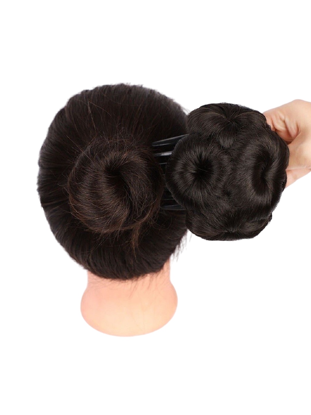 

SHENY Clip In Bun Curly Hair Extension - Black - 10 Inch