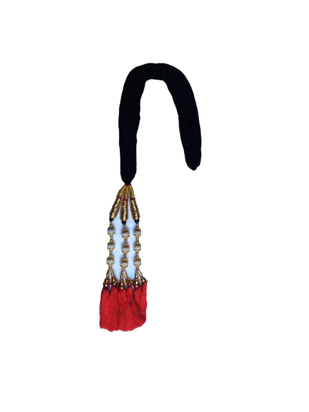 

HAVEREAM Embellished Punjabi Parranda Tassel Accessory, Red