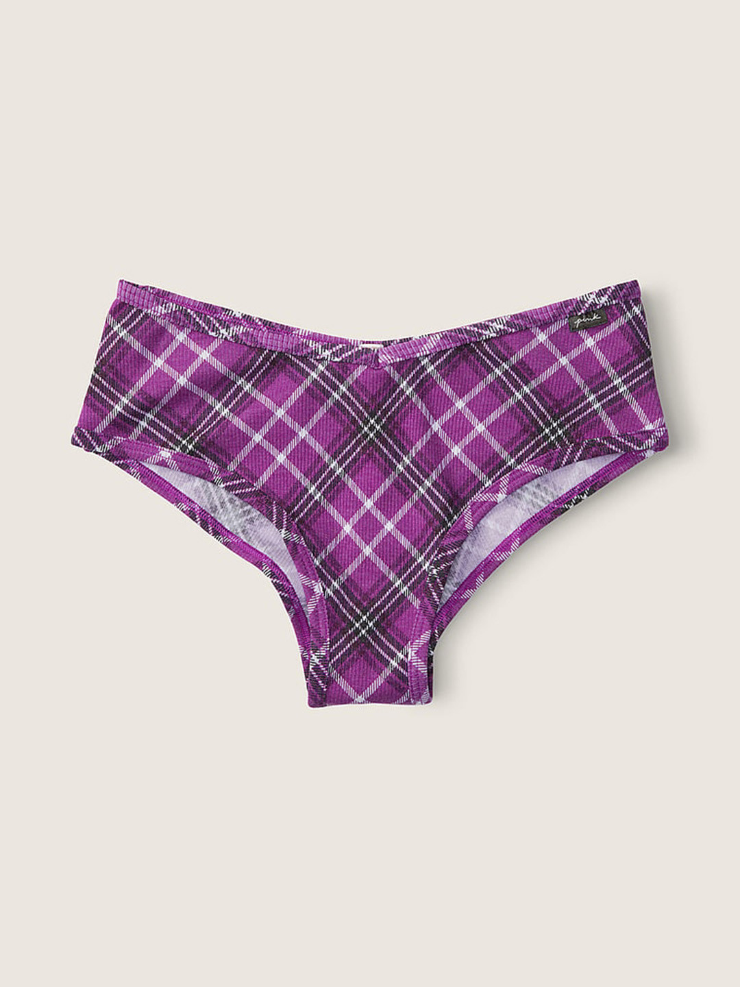 

Victoria's Secret Women Low-Rise Hipster Basic Checked Printed Briefs, Purple