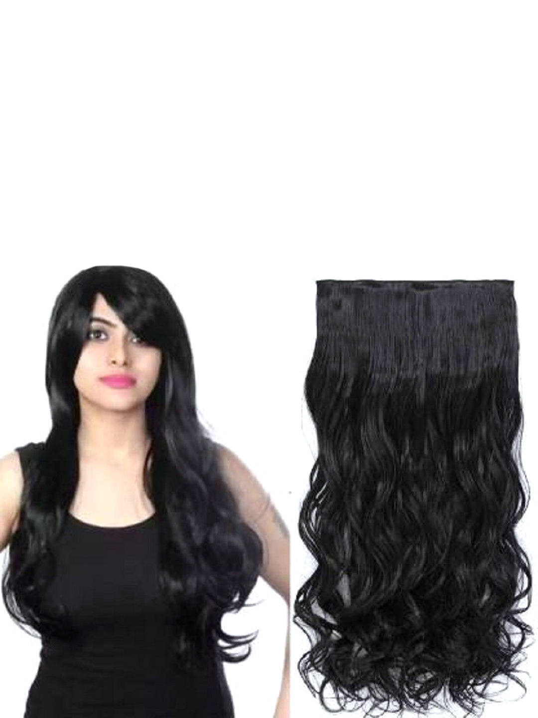 

HAVEREAM Clip-In Locks Hair Extension - Black - 24 Inch