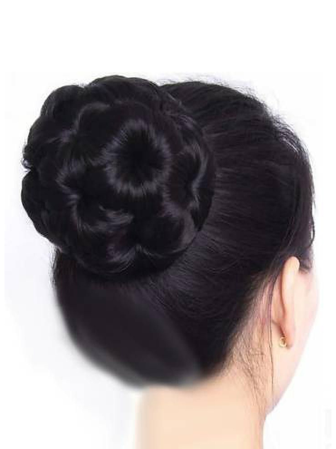 

HAVEREAM Wavy Claw Clip Messy Bun-Black