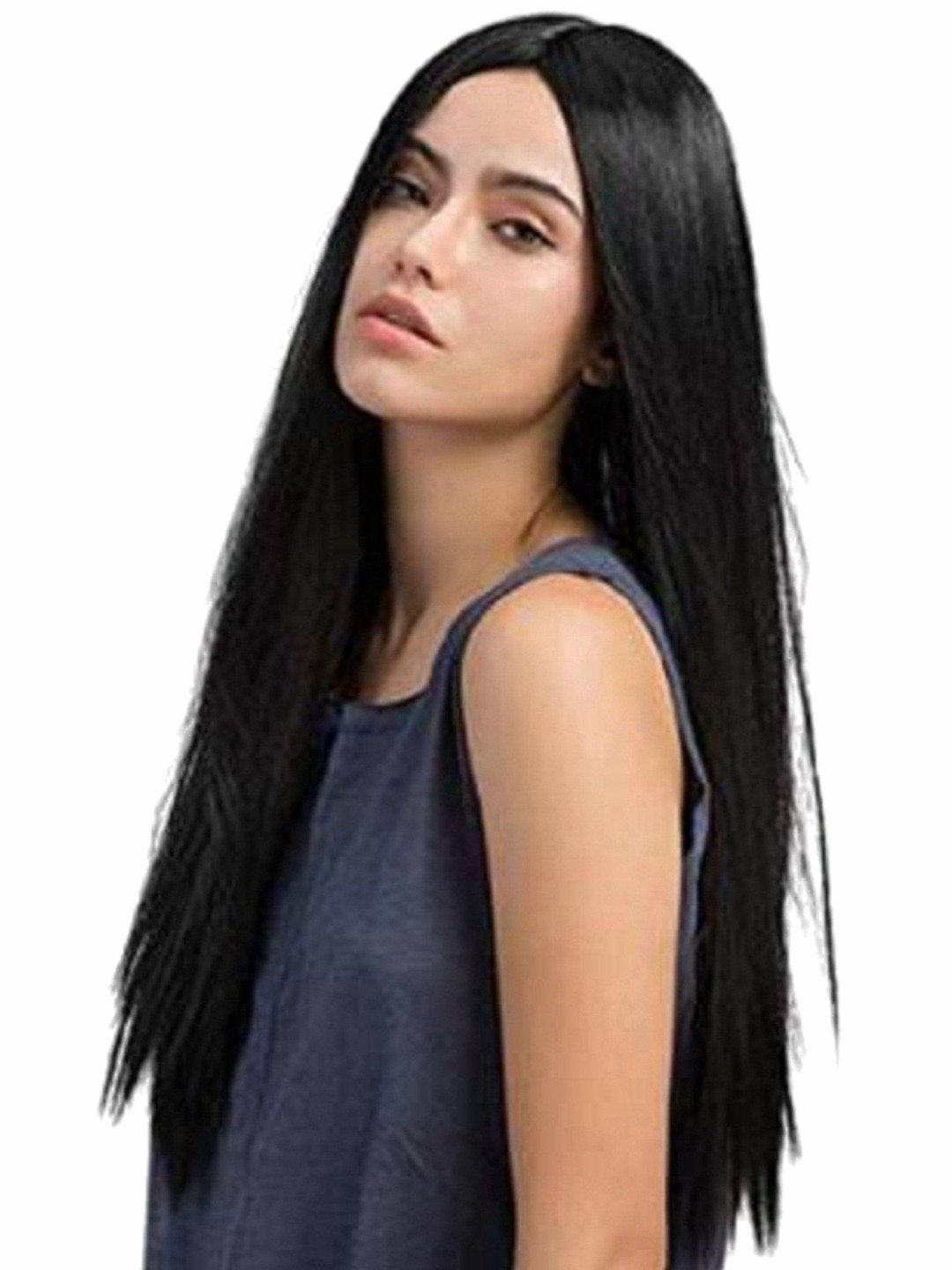 

HAVEREAM Clip-In Straight Scalp Topper Hair Extension - Black - 8.6 Inch