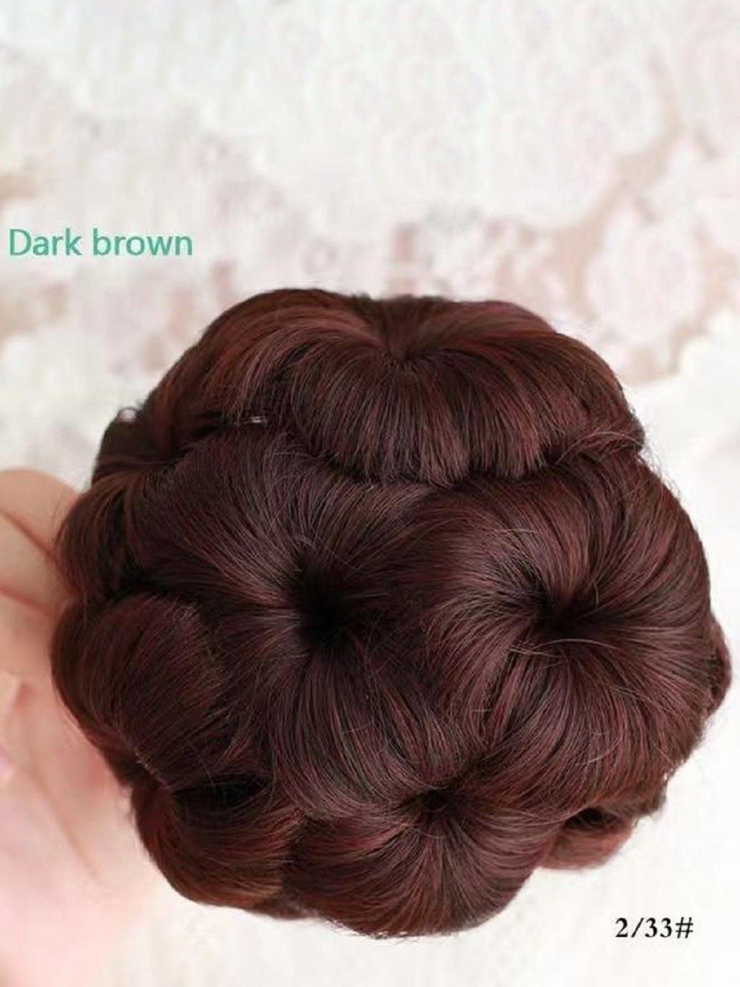 

SHENY Clip In Bun Curly Hair Extension - Brown - 10 Inch