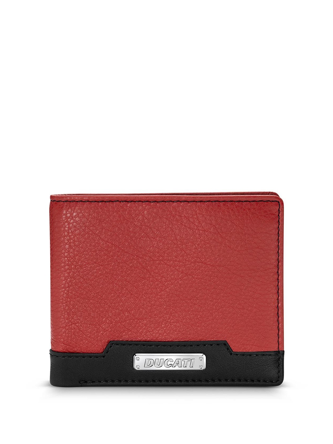 

DUCATI CORSE Men Leather Two Fold Wallet, Red