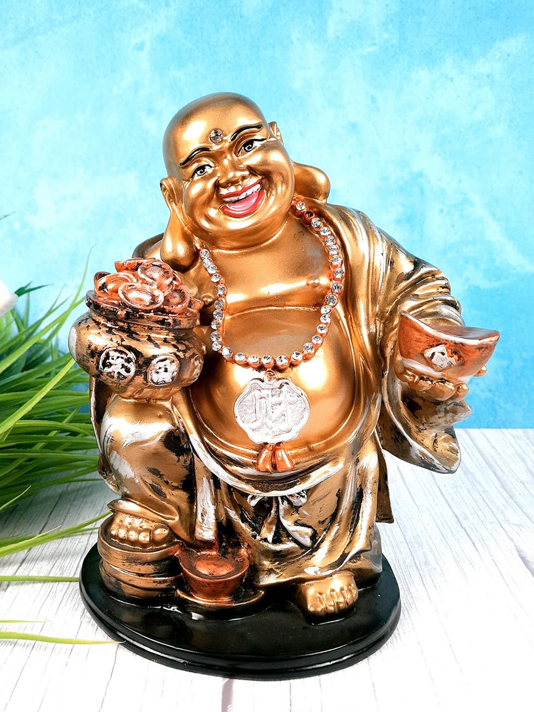 

apka mart Gold-Toned Fengshui Figurine Showpiece