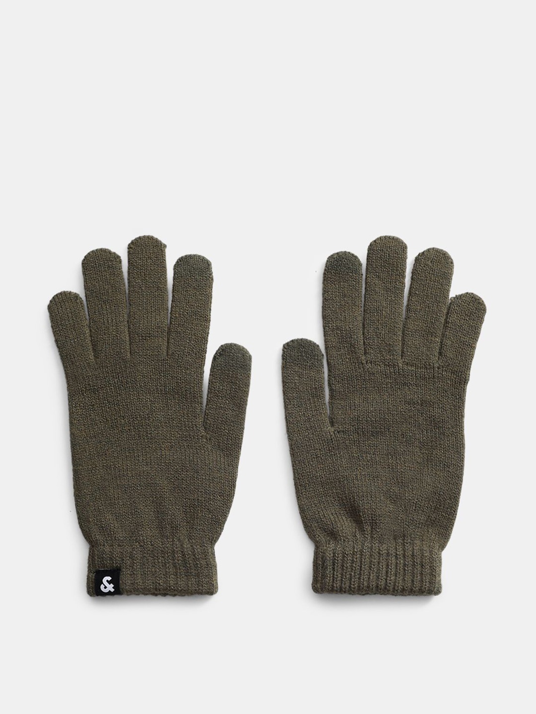 

Jack & Jones Men Acrylic Winter Gloves, Green