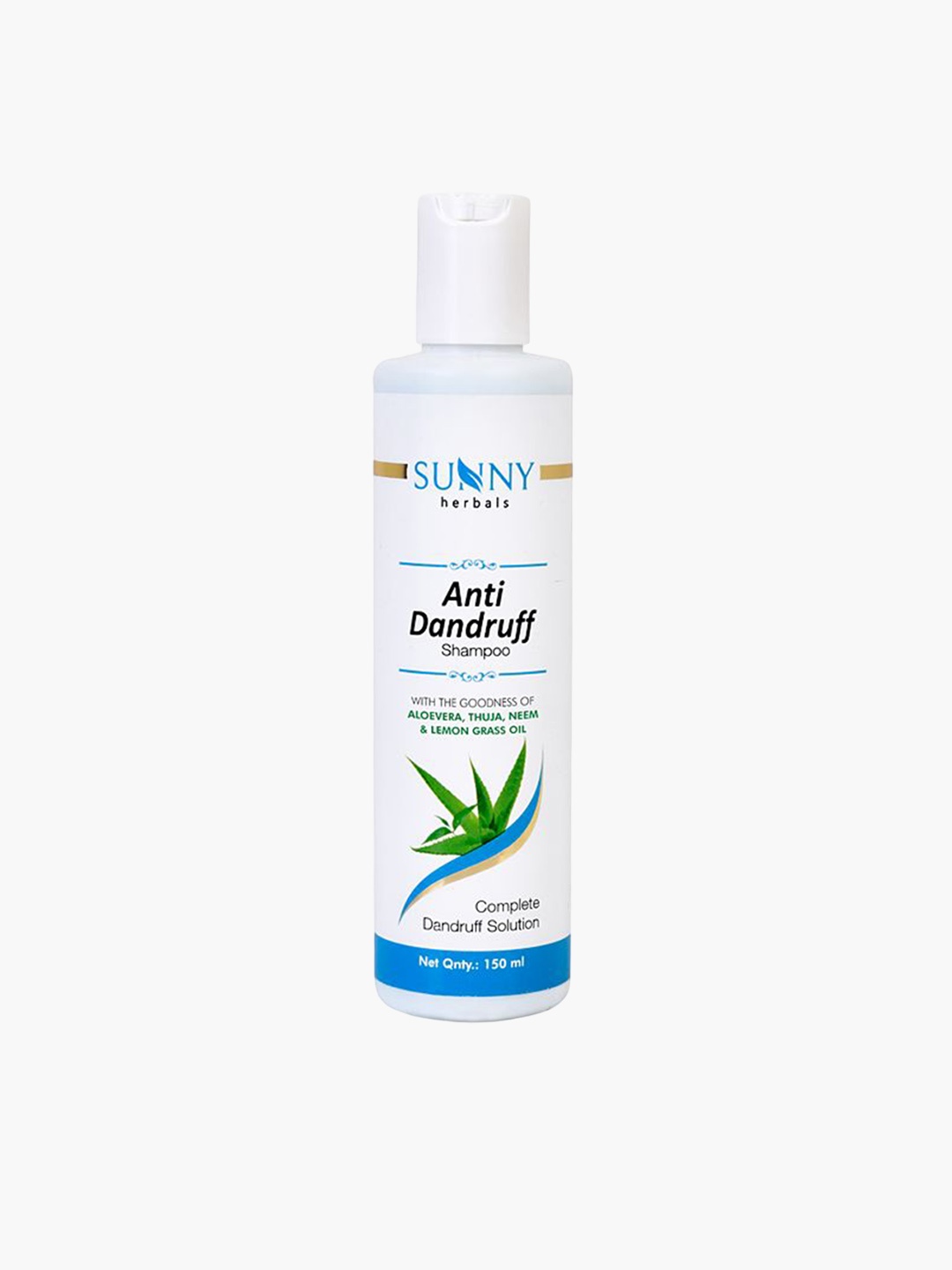 

SUNNY HERBALS Anti Dandruff Shampoo With Aloevera & Neem - 150ml, White