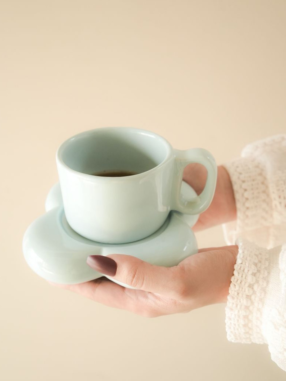 

ArteCasa Espresso Green Ceramic Glossy Tea Set