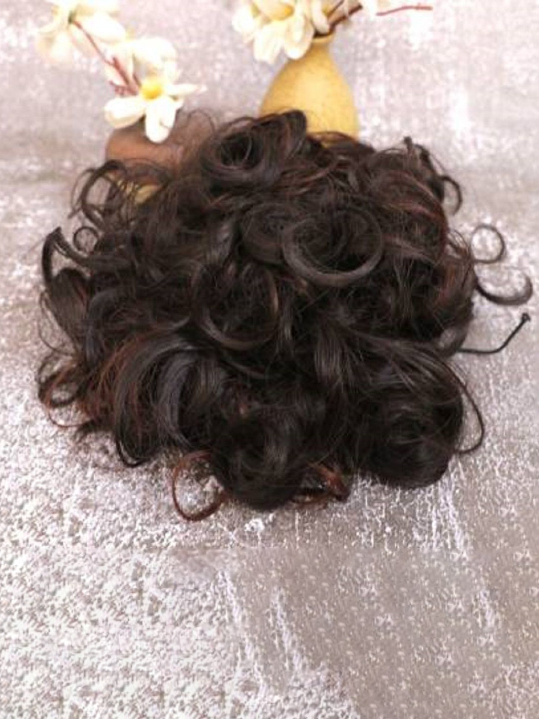 

HAVEREAM Halo Curly Messy Bun Hair Extension - Brown - 8 Inch