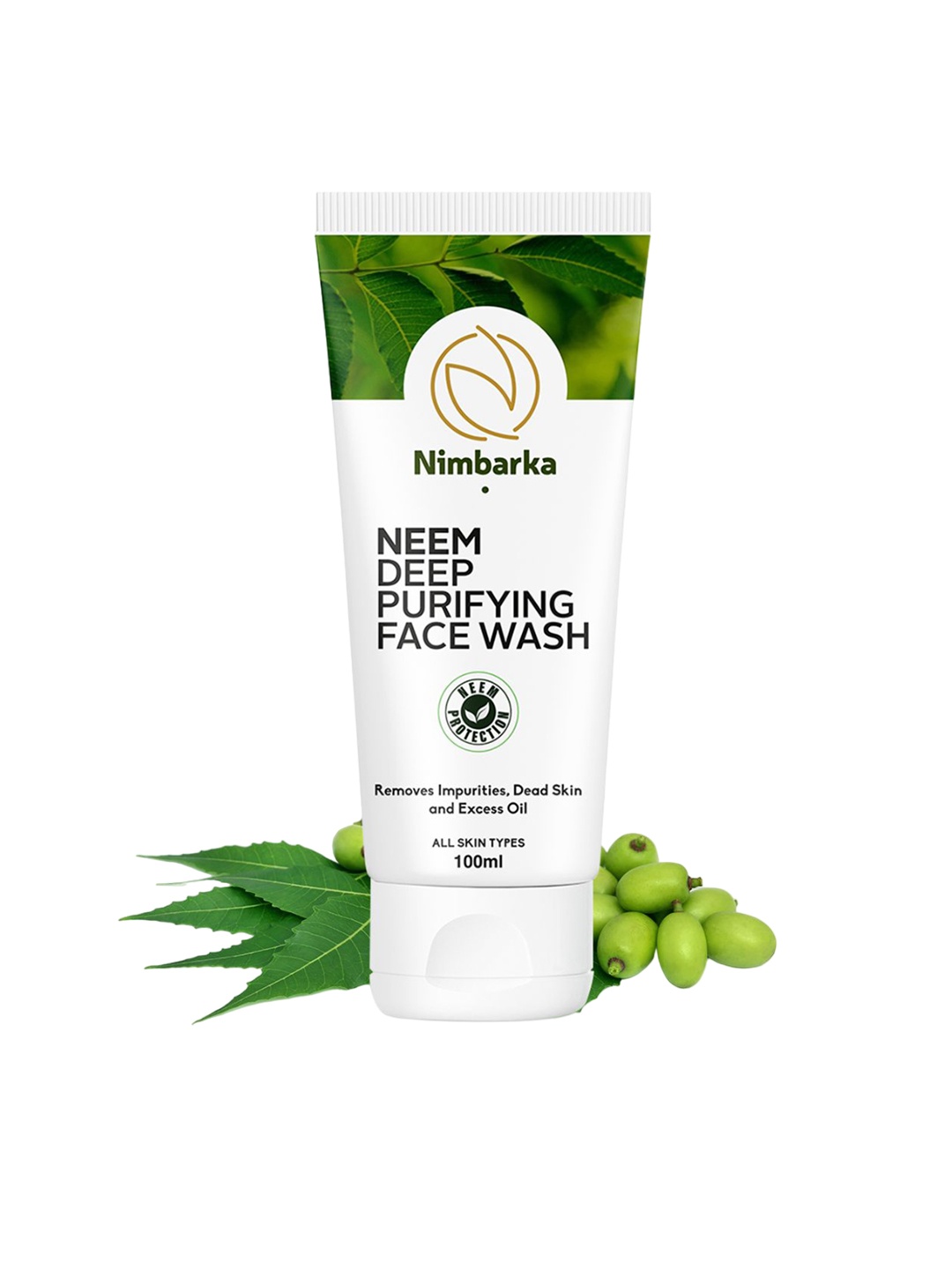 

Nimbarka All Skin Types Neem Deep Purifying Face Wash For Acne Control - 100 ml, White