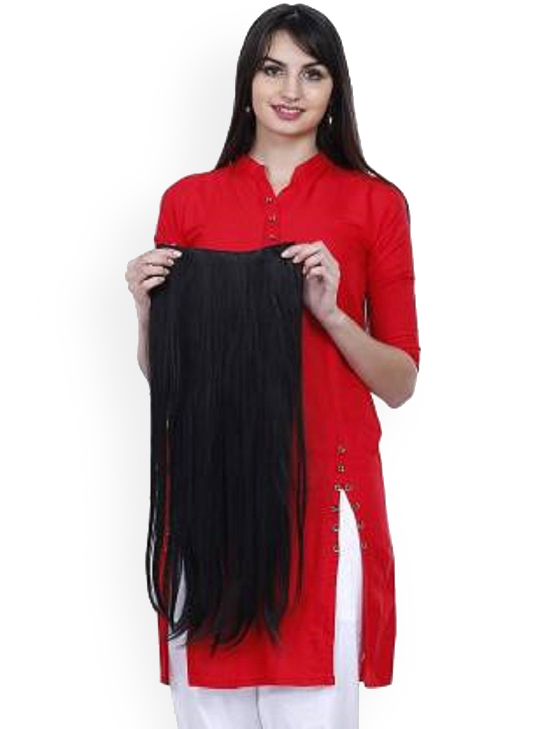 

SHENY Clip-In Straight Locks Hair Extension - Black - 60 cm