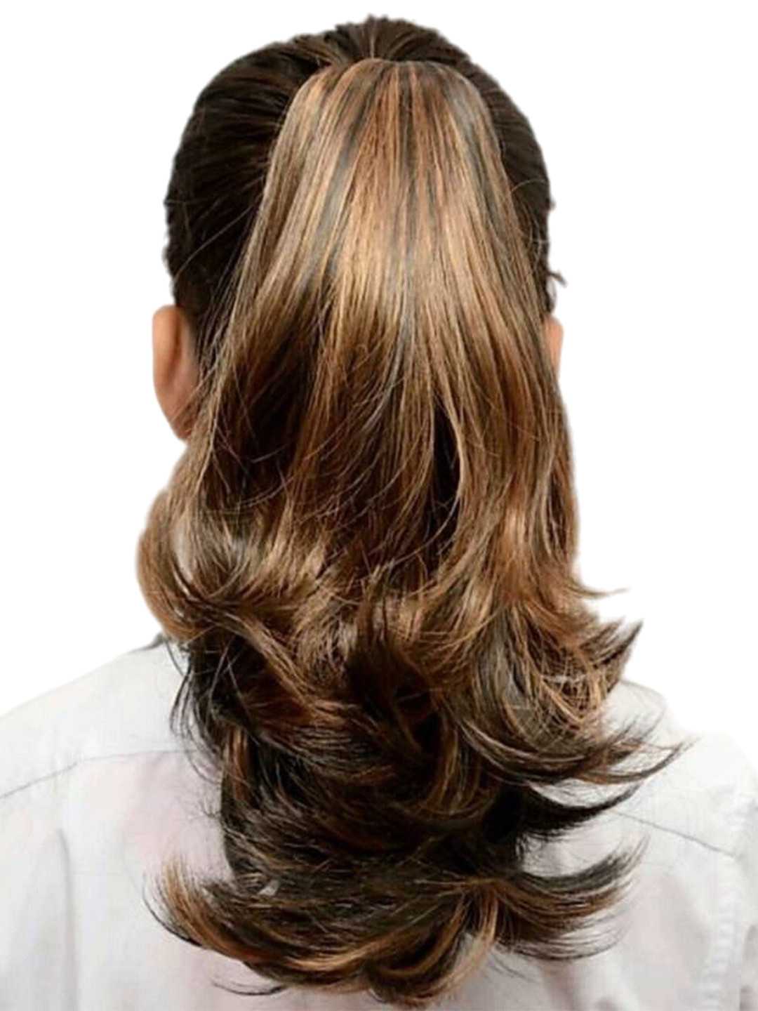 

HAVEREAM Clip-In Wavy Ponytail Hair Extension - Brown - 22 Inch
