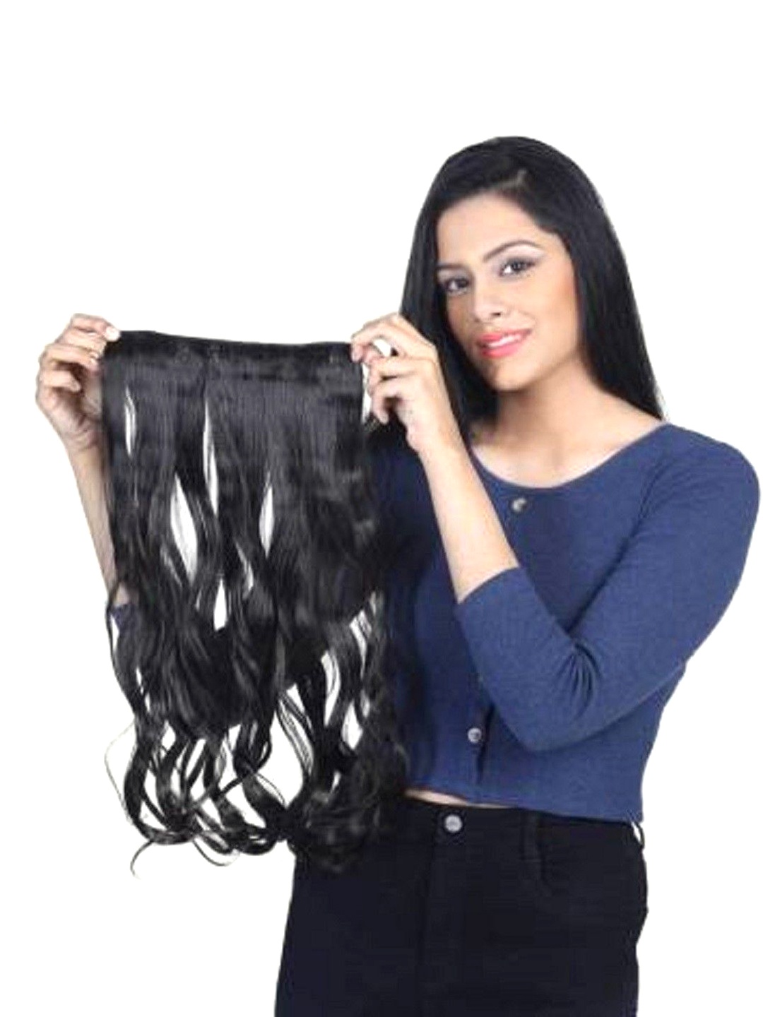 

SHENY Clip-In Ponytail Wavy Hair Extension - Black