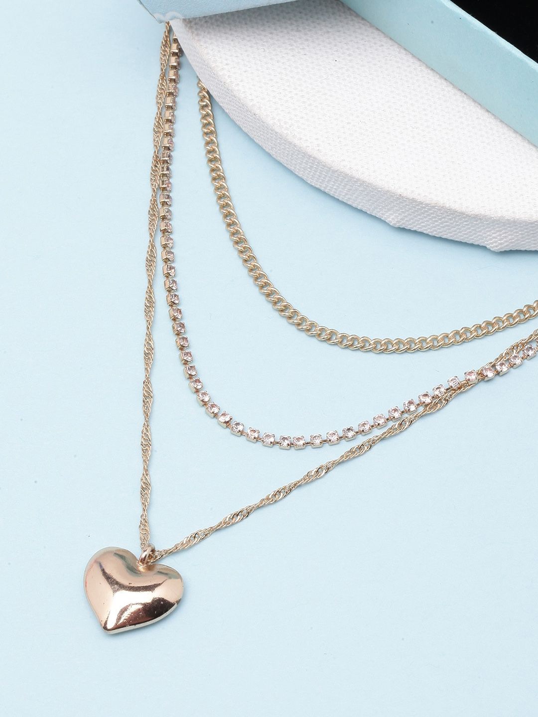 

KPOP Brass Gold-Plated Layered Necklace