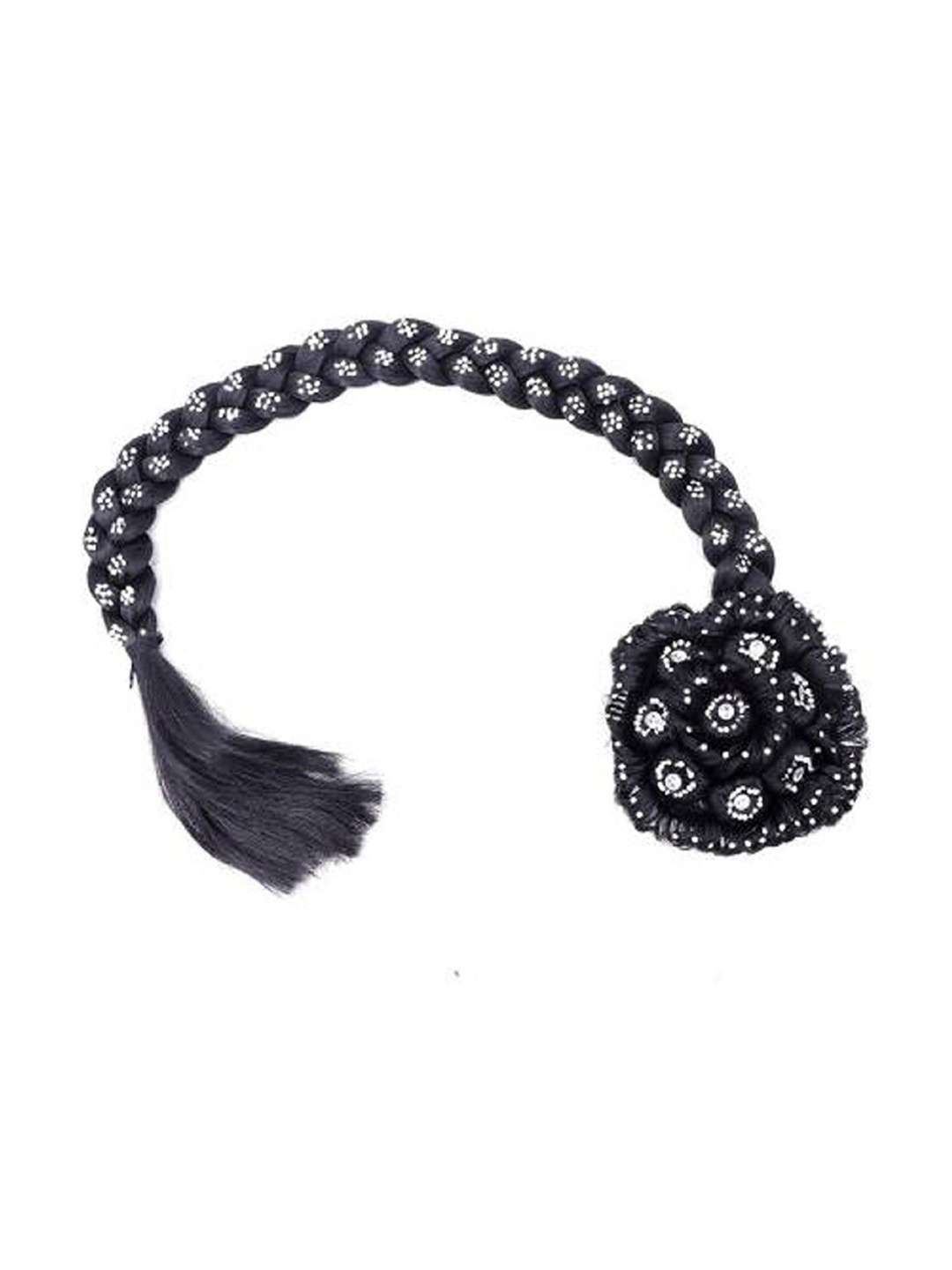 

SHENY Studded Curly Braided Bun Hair Extension - Black - 61 Cm