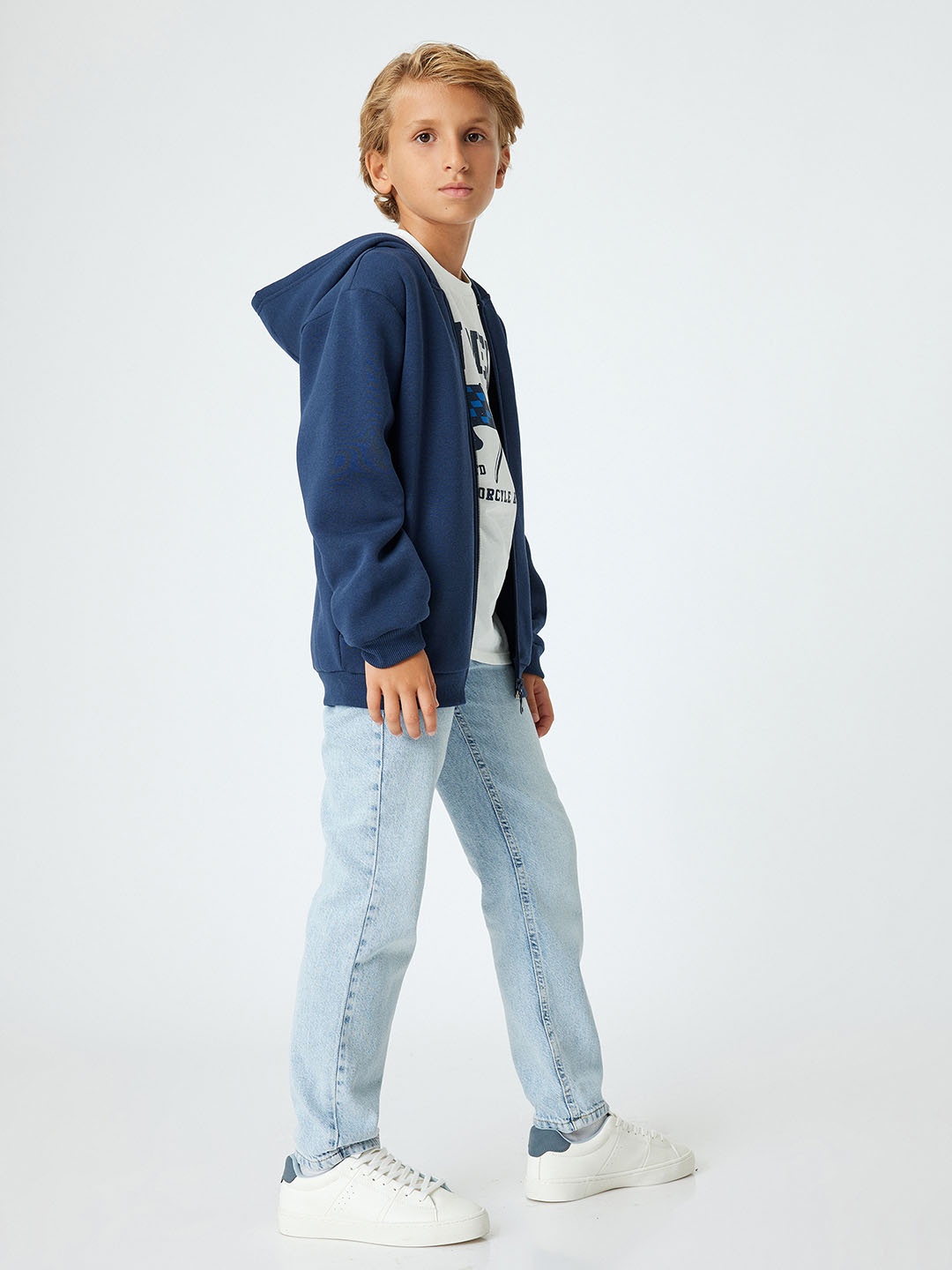 

Koton Boys Floral Printed Trousers, Turquoise blue