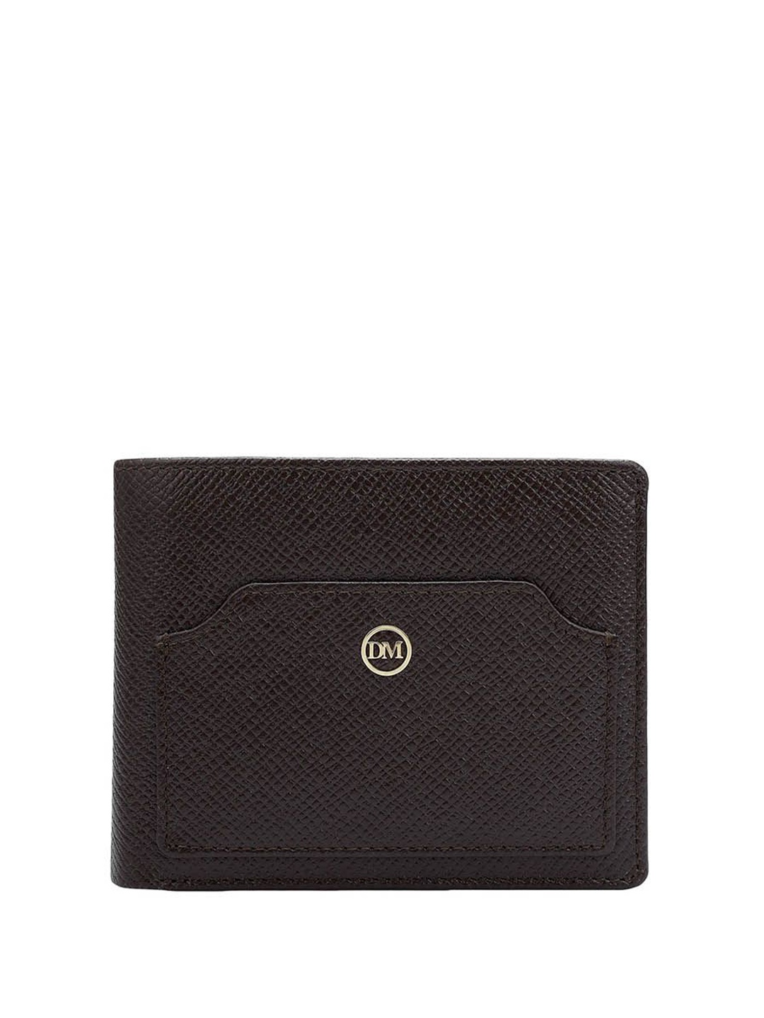 

Da Milano Men Leather Two Fold Wallet, Brown