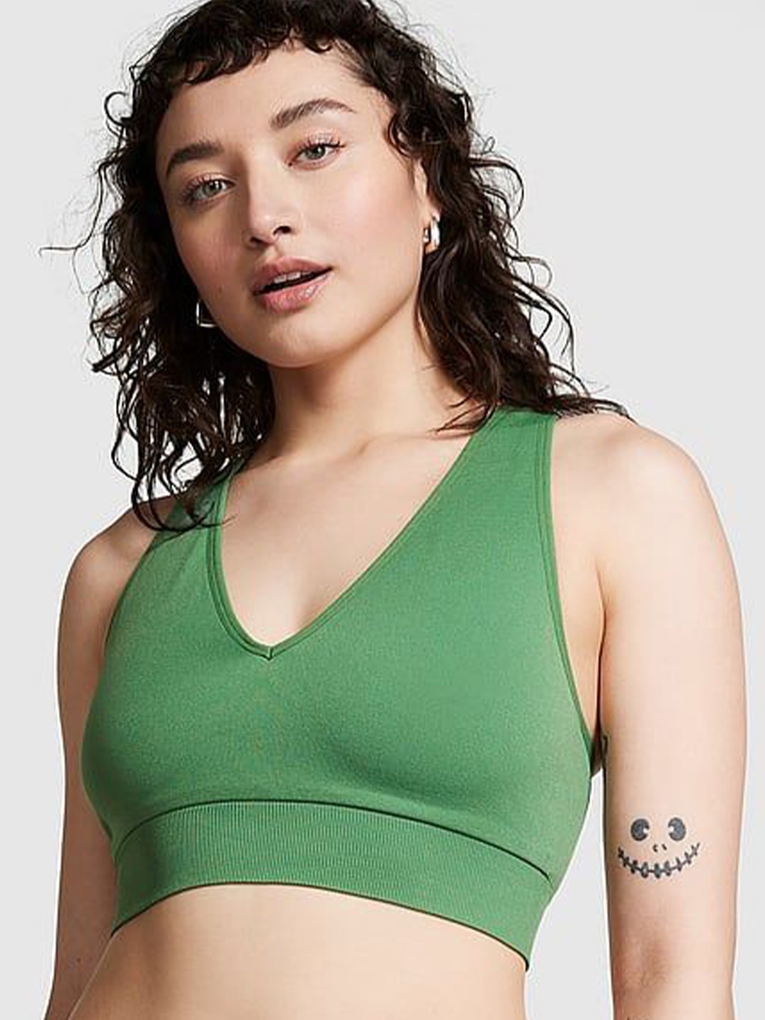 

Victoria's Secret Women Solid Medium Coverage Bralette Bra, Green