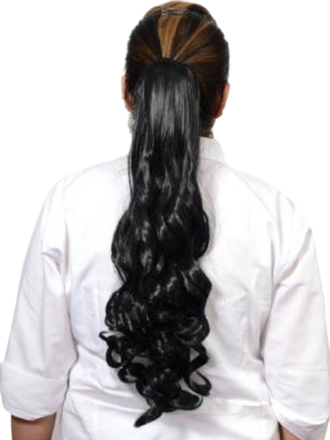 

HAVEREAM Clip-In Waterproof Curly Ponytail Hair Extension - Black - 20 Inch