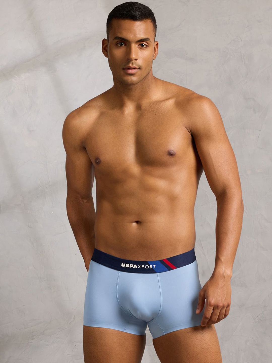 

U.S. Polo Assn. Mid-Rise Seamless Short Trunk RT001-B01-PL, Blue