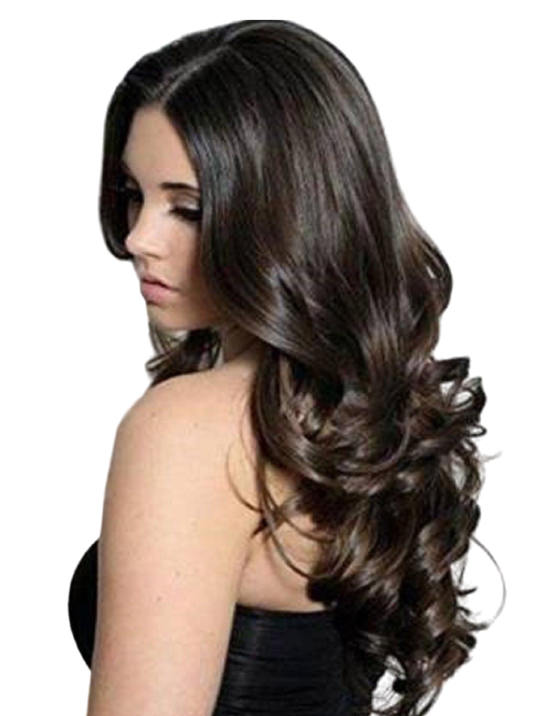 

SHENY Clip-In Wavy Locks Hair Extension - Black - 61 Cm