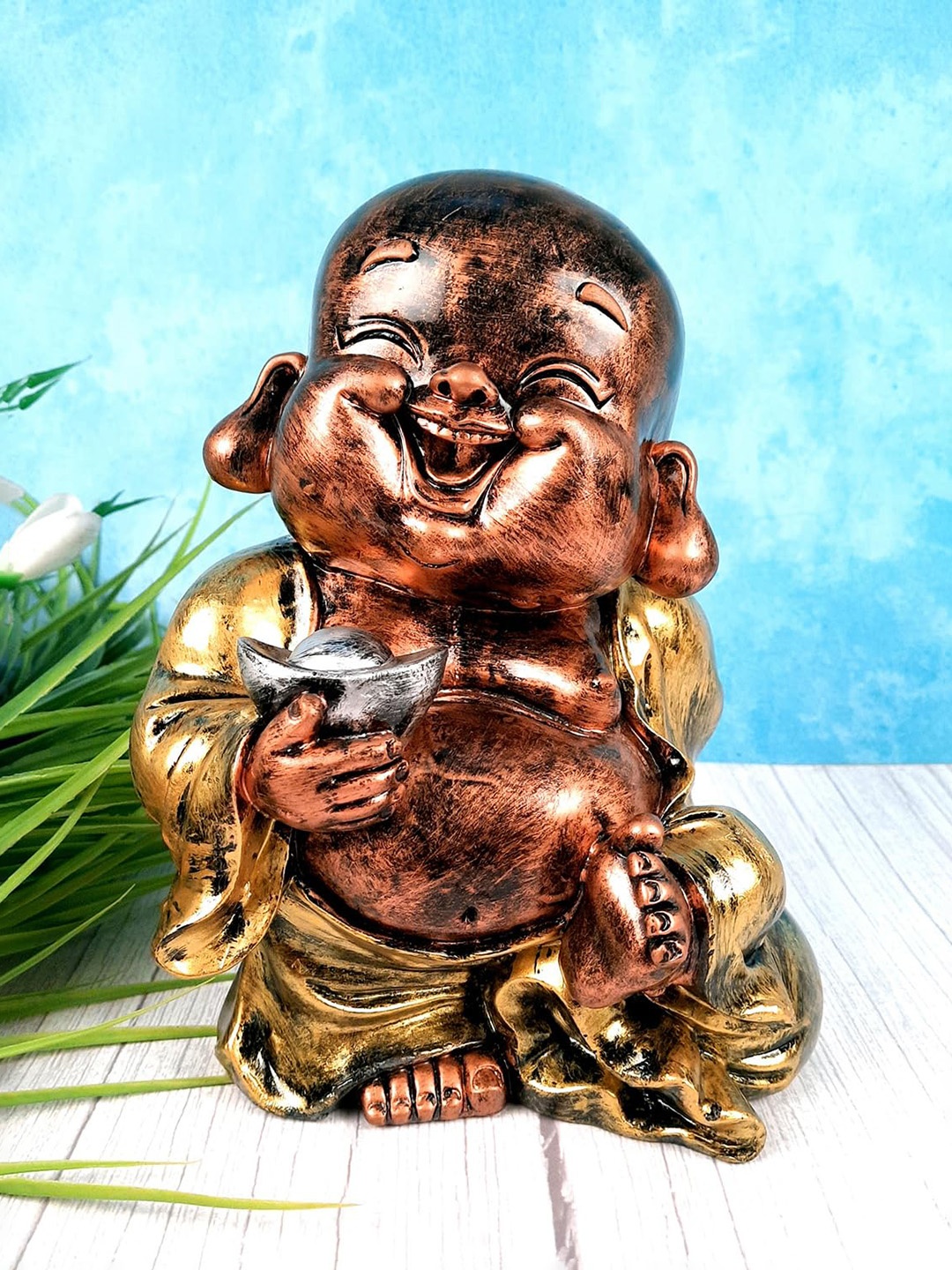 

apka mart Copper-Toned Fengshui Figurine Showpiece