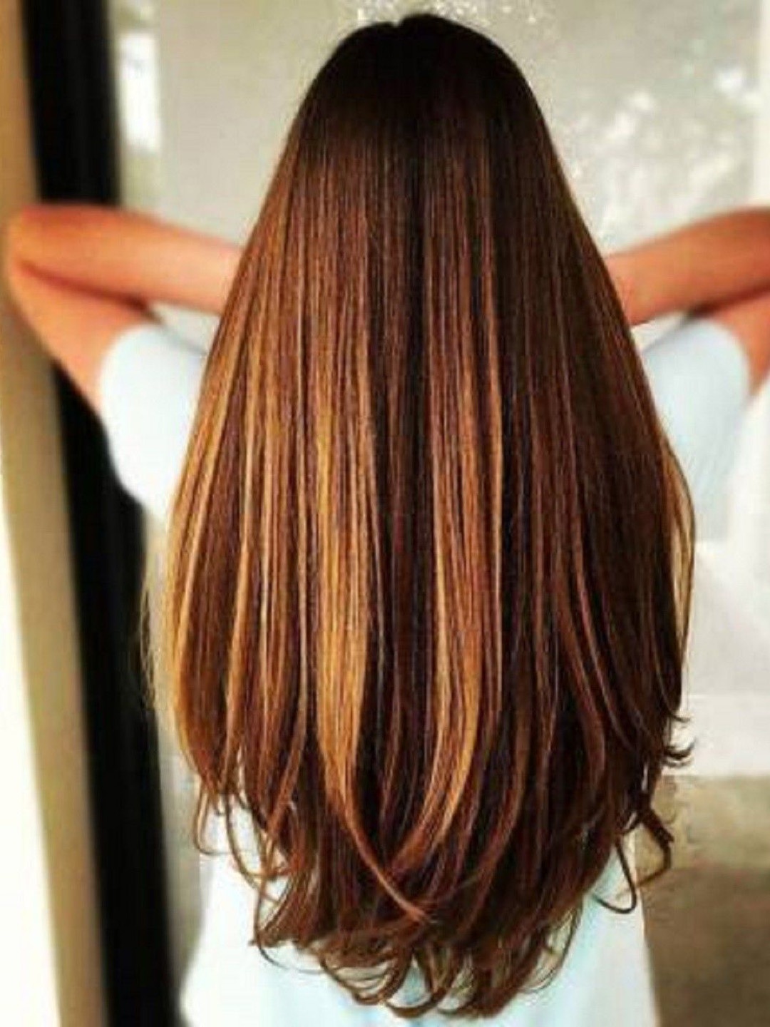 

HAVEREAM Clip-In Straight Locks Hair Extension - Brown - 24 Inch