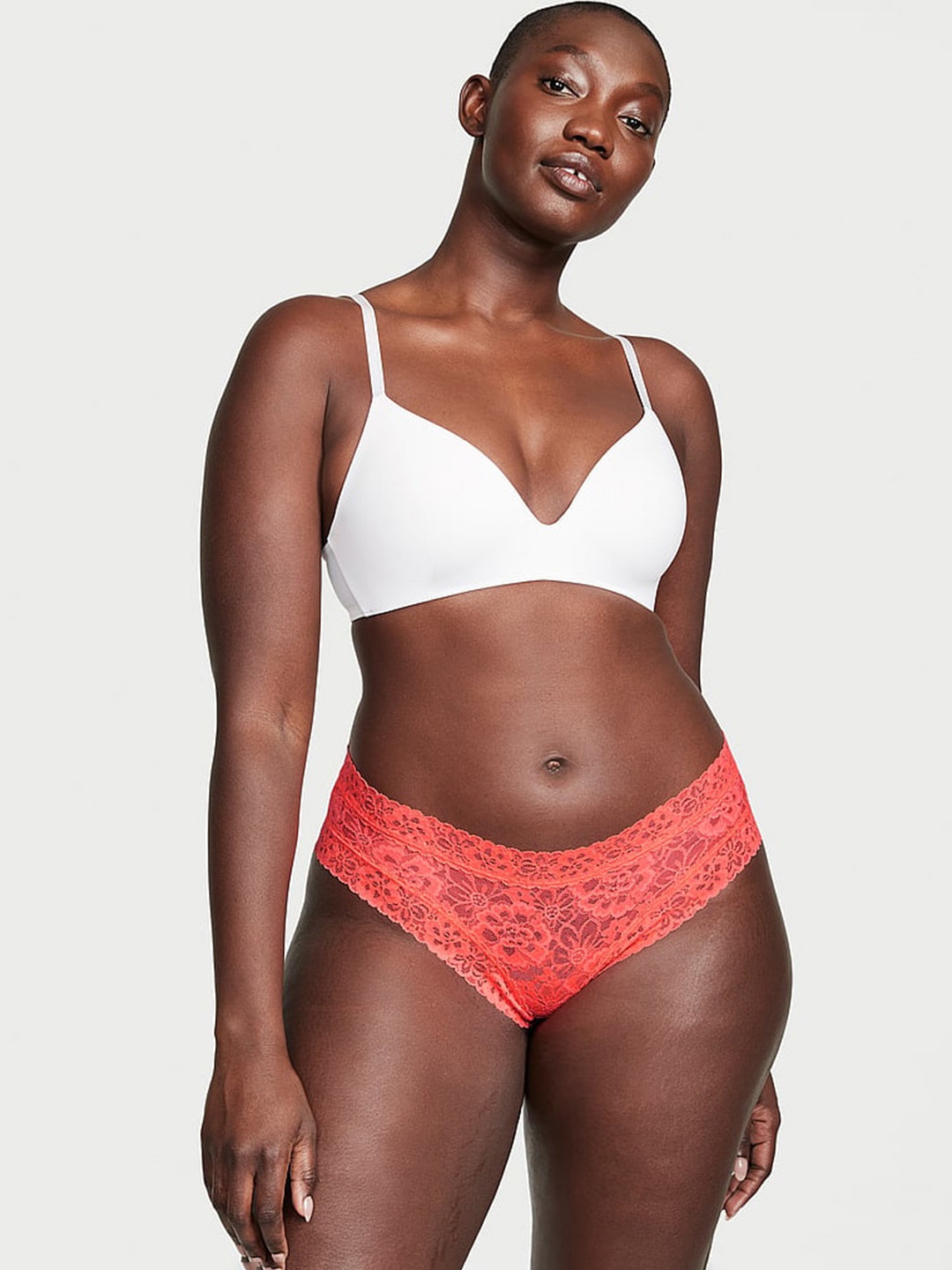 

Victoria's Secret Women Hipster Lacie Cheeky Briefs, Orange