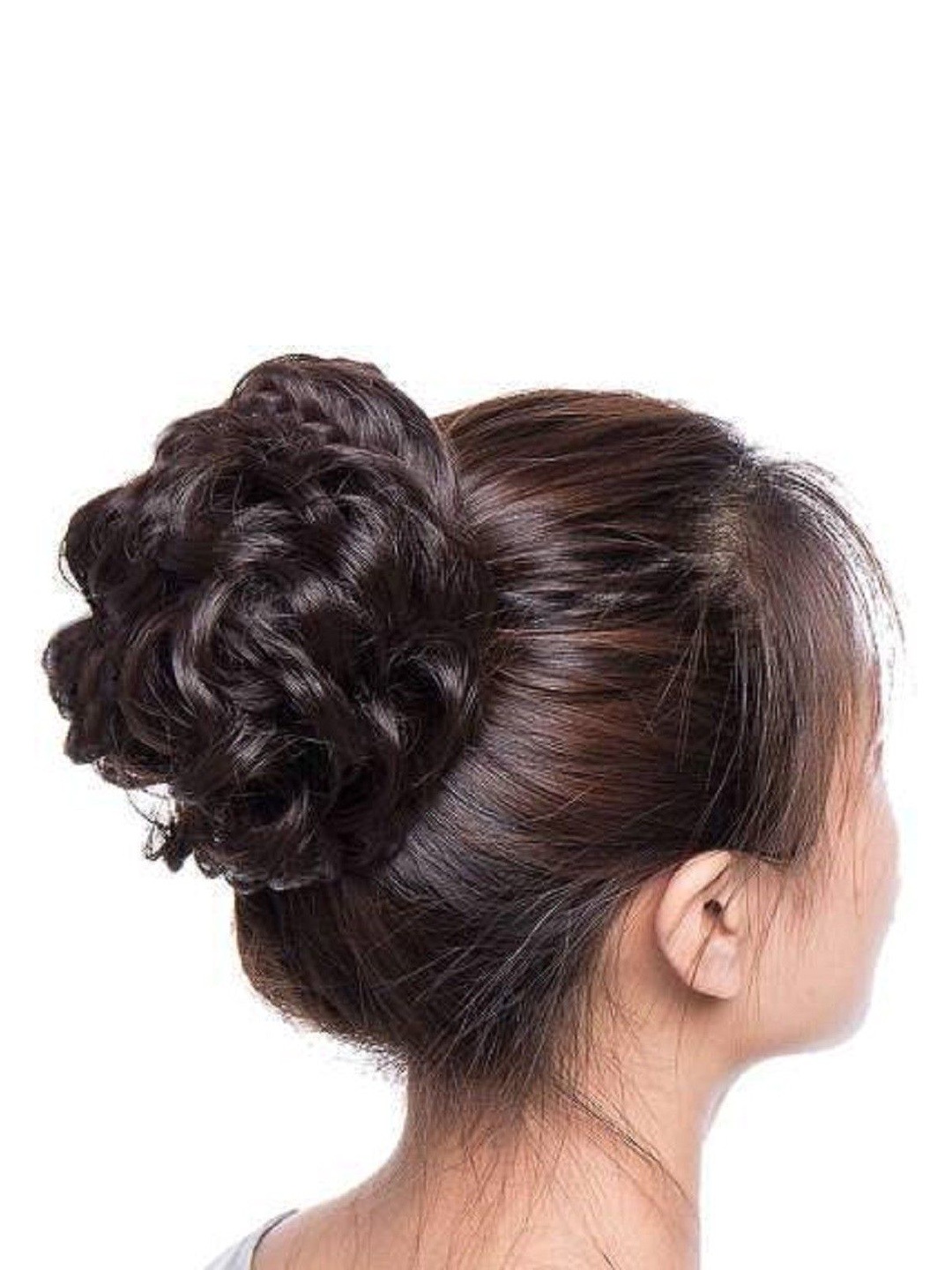 

HAVEREAM Clip-In Waterproof Curly Bun Hair Extension - Brown - 8 Inch